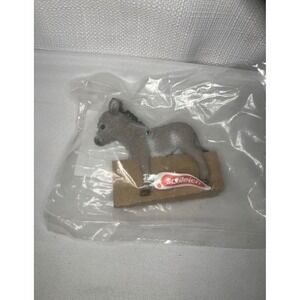 Schleich Donkey Foal 17060‎ Farm Animal Figure Grey Miniature New in Bag
